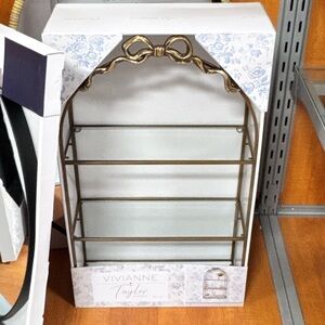 Gold Metal Wall Shelf